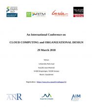 International conference on Cloud Computing and Organisational Design – 29 March 2018